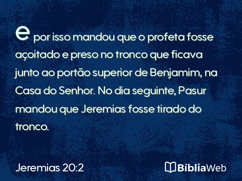 Jeremias 20:2 em imagem para compartilhar