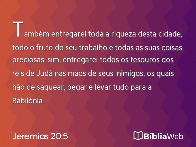 Jeremias 20:5 em imagem para compartilhar