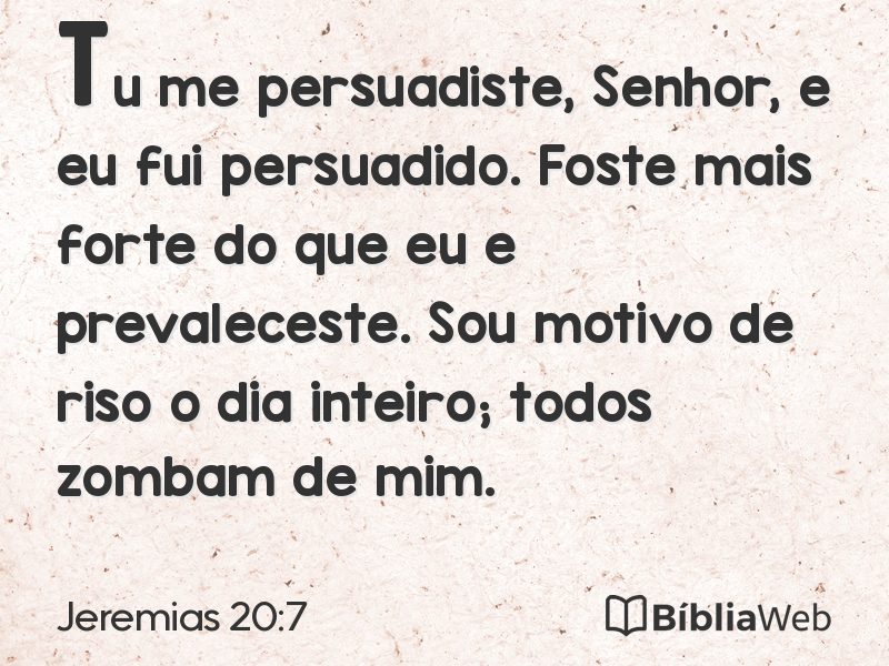 Jeremias 20:7 em imagem para compartilhar