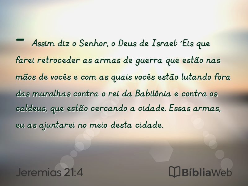 Jeremias 21:4 em imagem para compartilhar