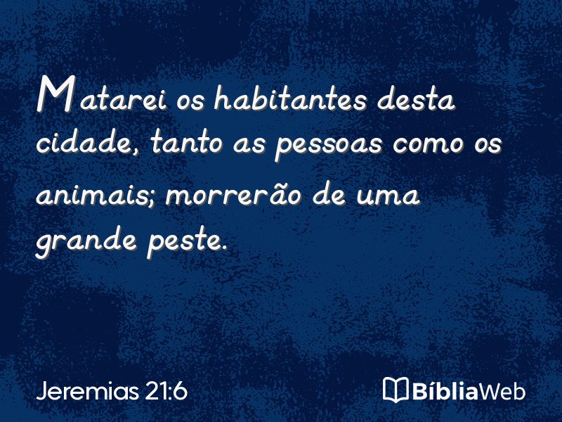 Jeremias 21:6 em imagem para compartilhar