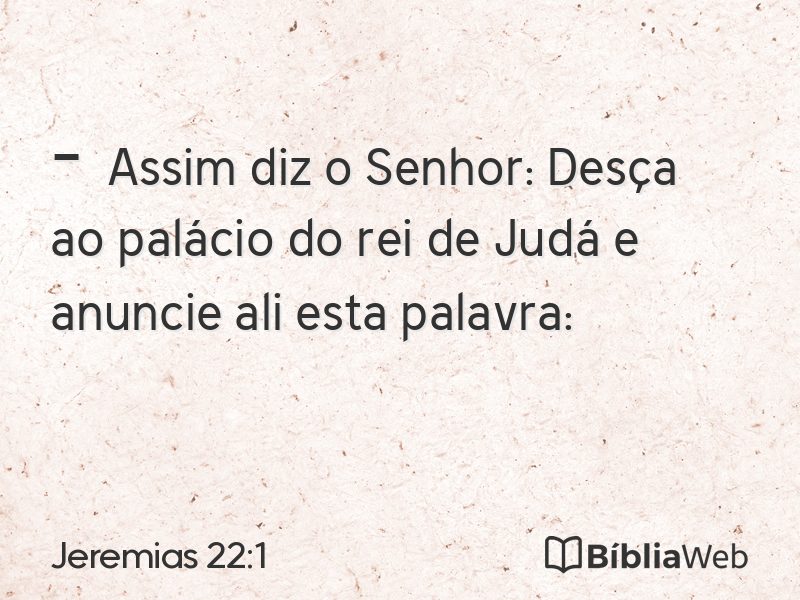 Jeremias 22:1 em imagem para compartilhar