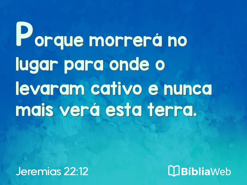 Jeremias 22:12 em imagem para compartilhar