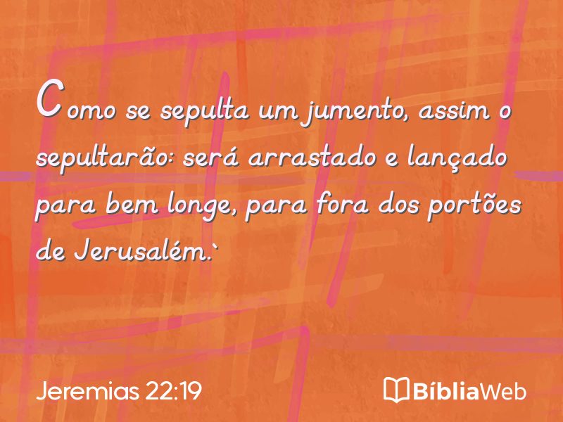Jeremias 22:19 em imagem para compartilhar