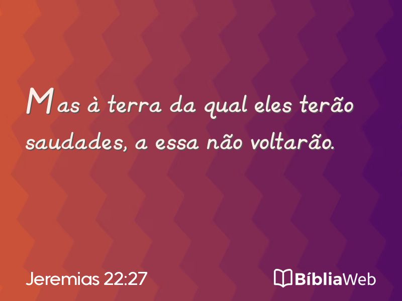 Jeremias 22:27 em imagem para compartilhar