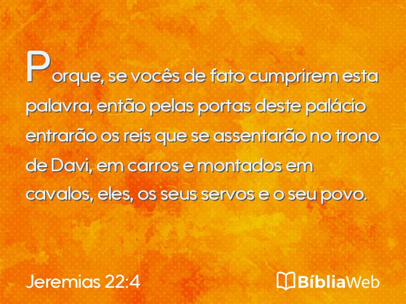 Jeremias 22:4 em imagem para compartilhar