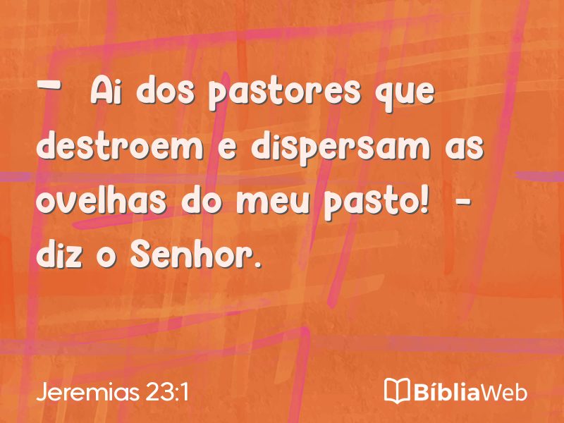 Jeremias 23:1 em imagem para compartilhar