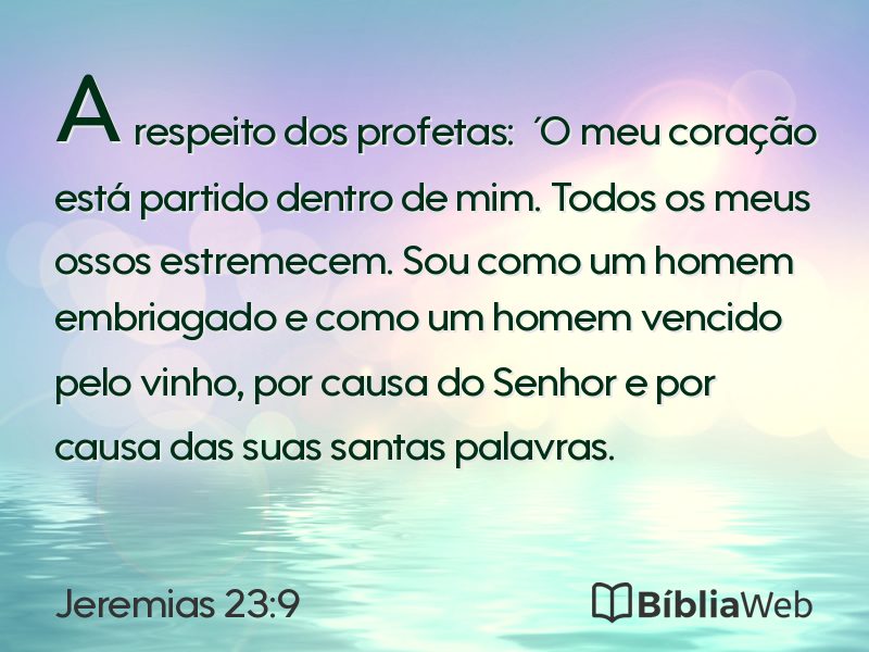 Jeremias 23:9 em imagem para compartilhar