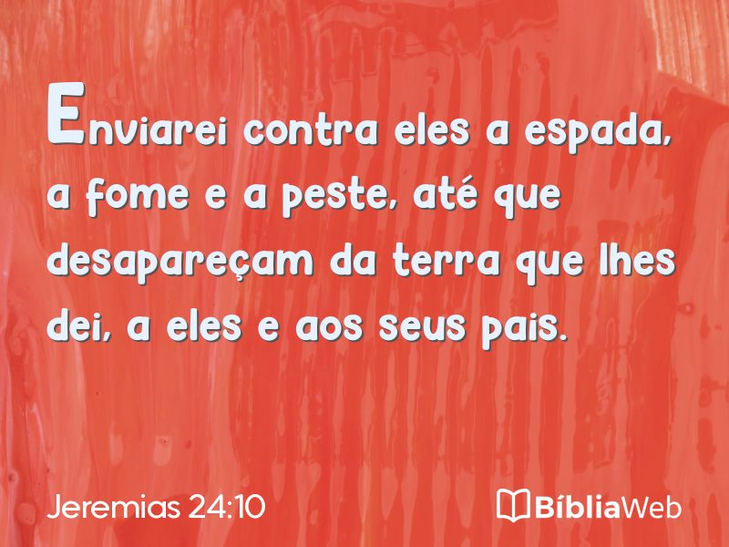 Jeremias 24:10 em imagem para compartilhar