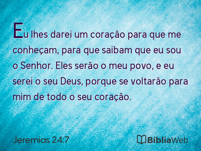 Jeremias 24:7 em imagem para compartilhar