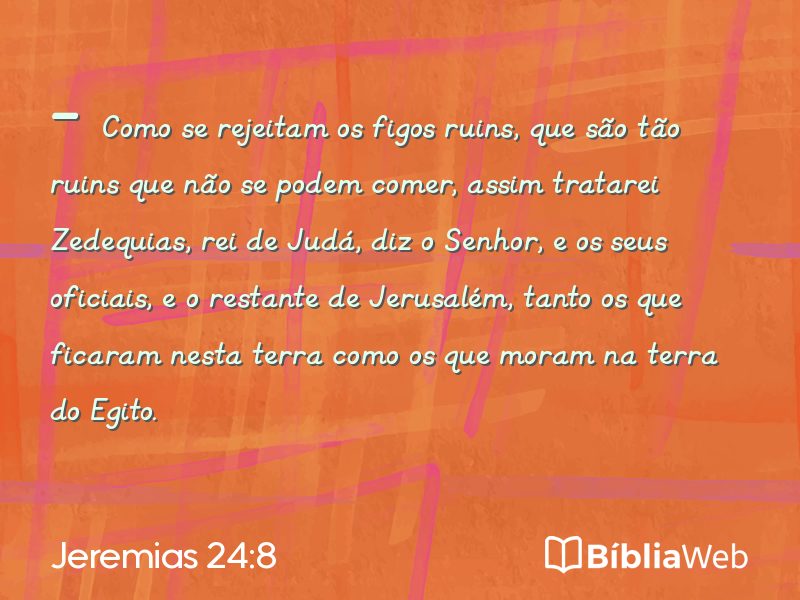Jeremias 24:8 em imagem para compartilhar