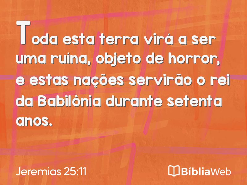 Jeremias 25:11 em imagem para compartilhar