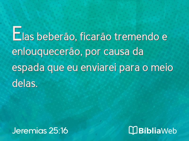 Jeremias 25:16 em imagem para compartilhar