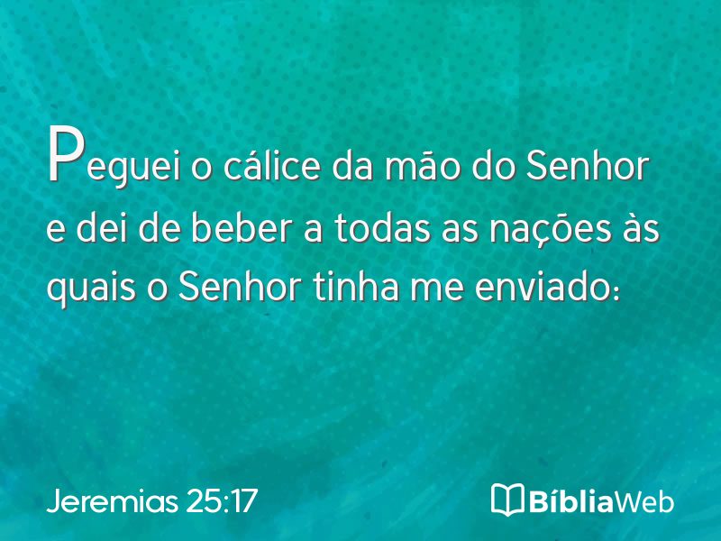 Jeremias 25:17 em imagem para compartilhar