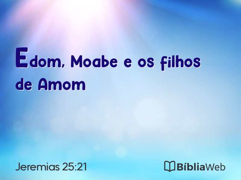 Jeremias 25:21 em imagem para compartilhar