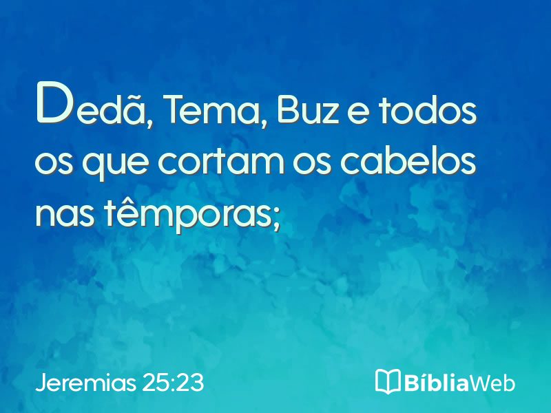 Jeremias 25:23 em imagem para compartilhar