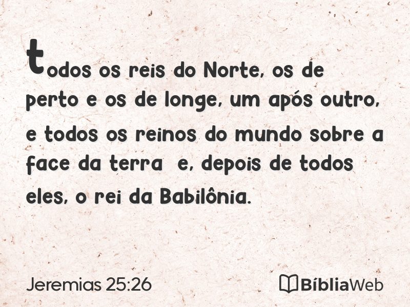 Jeremias 25:26 em imagem para compartilhar
