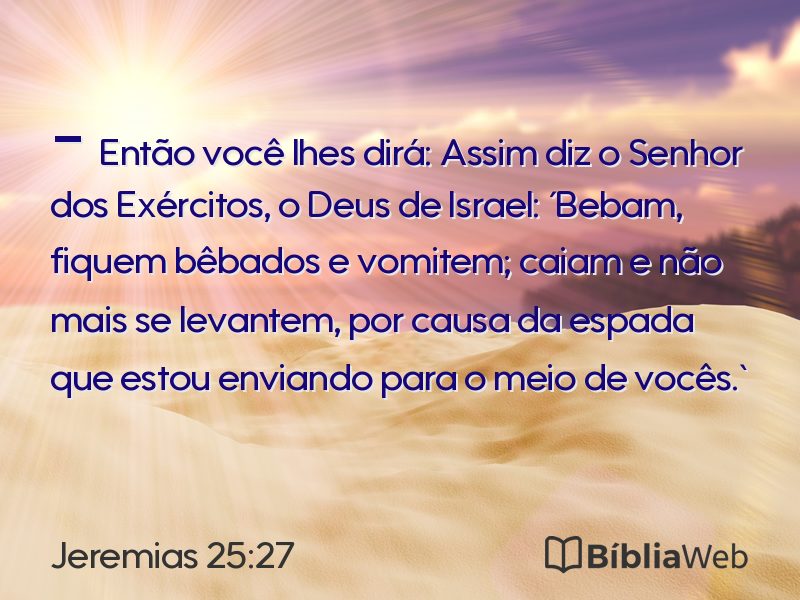 Jeremias 25:27 em imagem para compartilhar