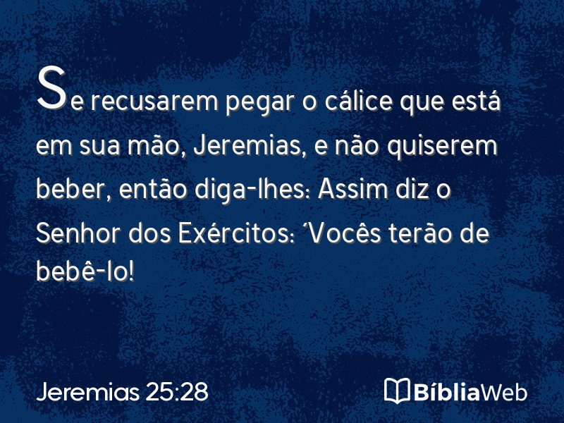 Jeremias 25:28 em imagem para compartilhar
