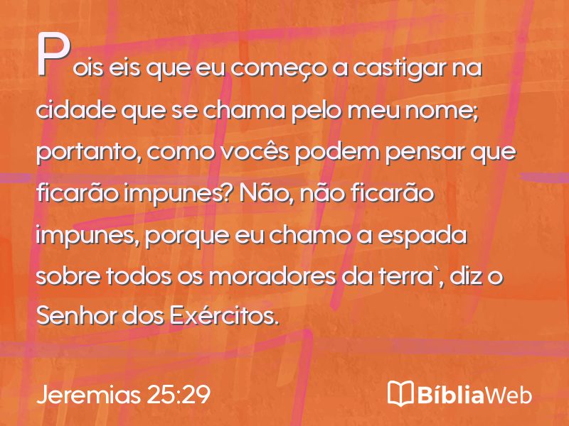 Jeremias 25:29 em imagem para compartilhar