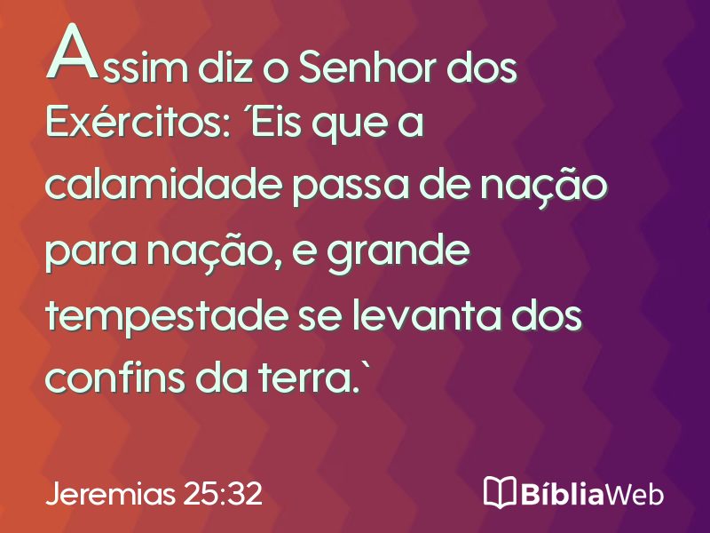 Jeremias 25:32 em imagem para compartilhar