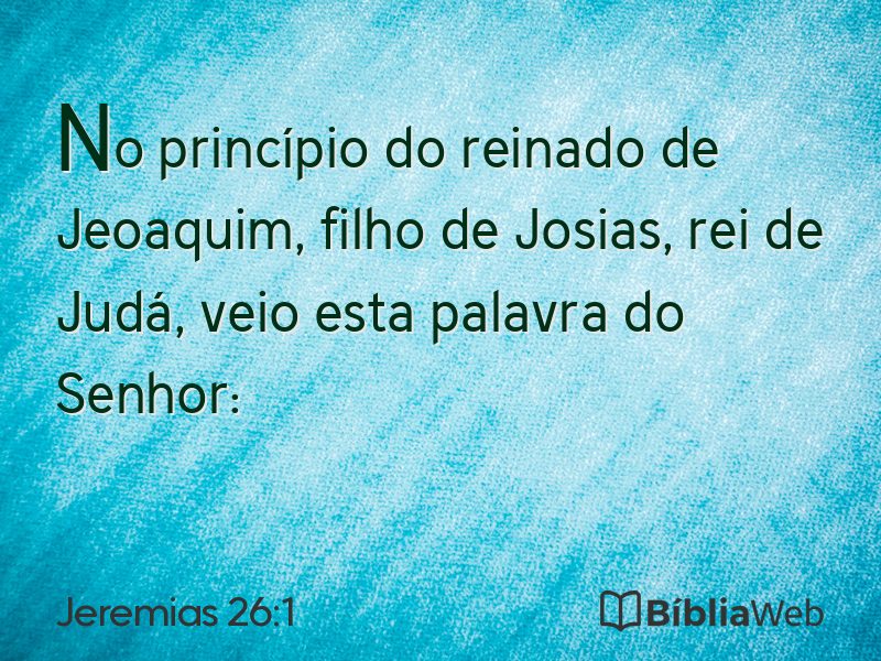 Jeremias 26:1 em imagem para compartilhar