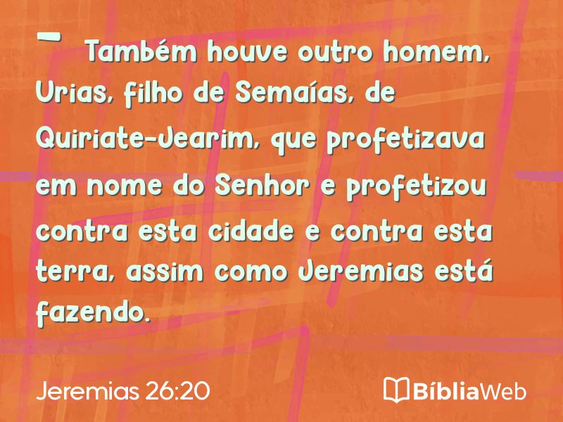 Jeremias 26:20 em imagem para compartilhar