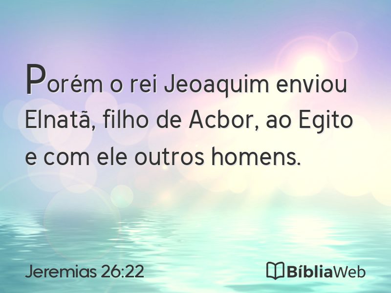 Jeremias 26:22 em imagem para compartilhar