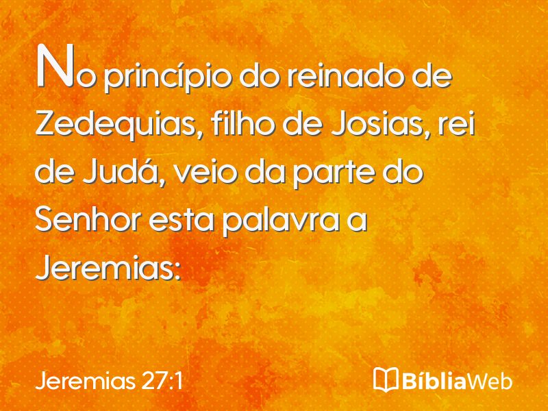 Jeremias 27:1 em imagem para compartilhar