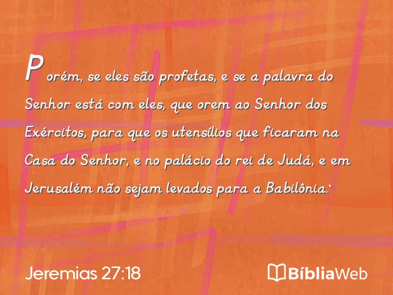 Jeremias 27:18 em imagem para compartilhar