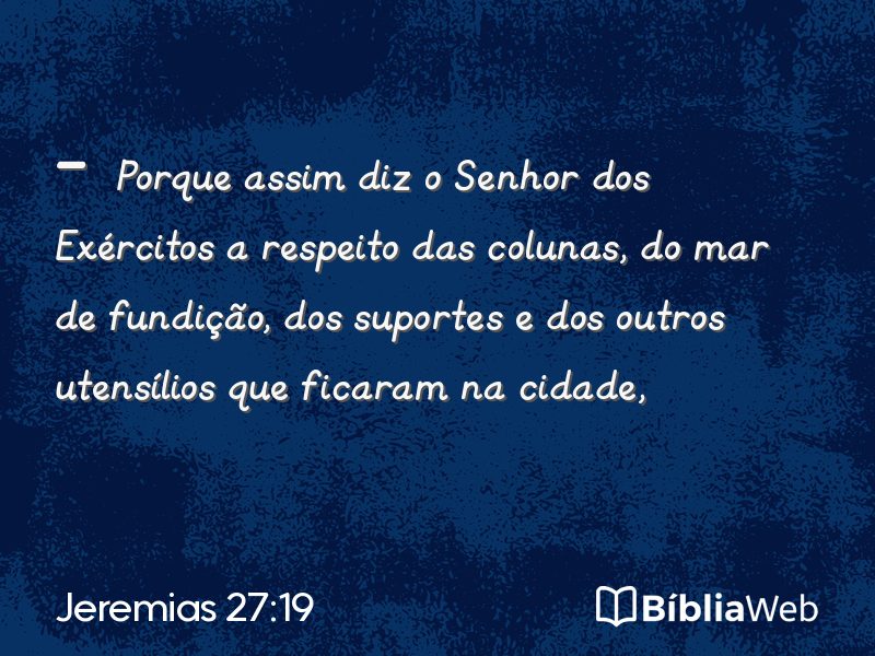 Jeremias 27:19 em imagem para compartilhar