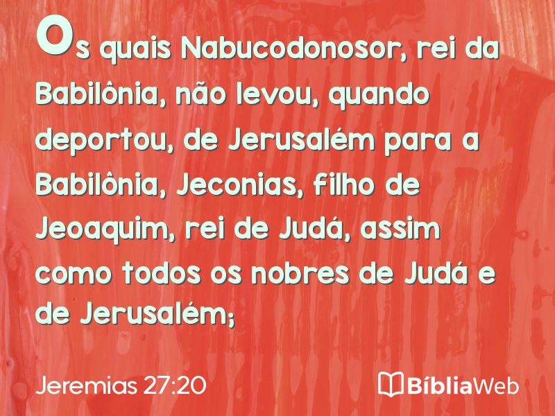 Jeremias 27:20 em imagem para compartilhar