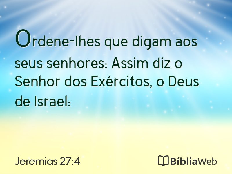 Jeremias 27:4 em imagem para compartilhar