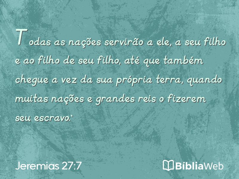 Jeremias 27:7 em imagem para compartilhar