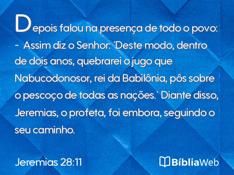 Jeremias 28:11 em imagem para compartilhar