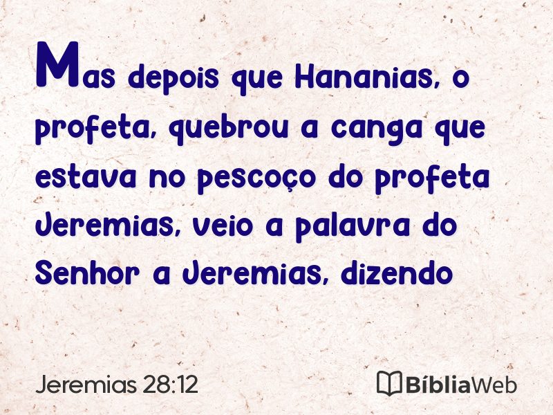 Jeremias 28:12 em imagem para compartilhar