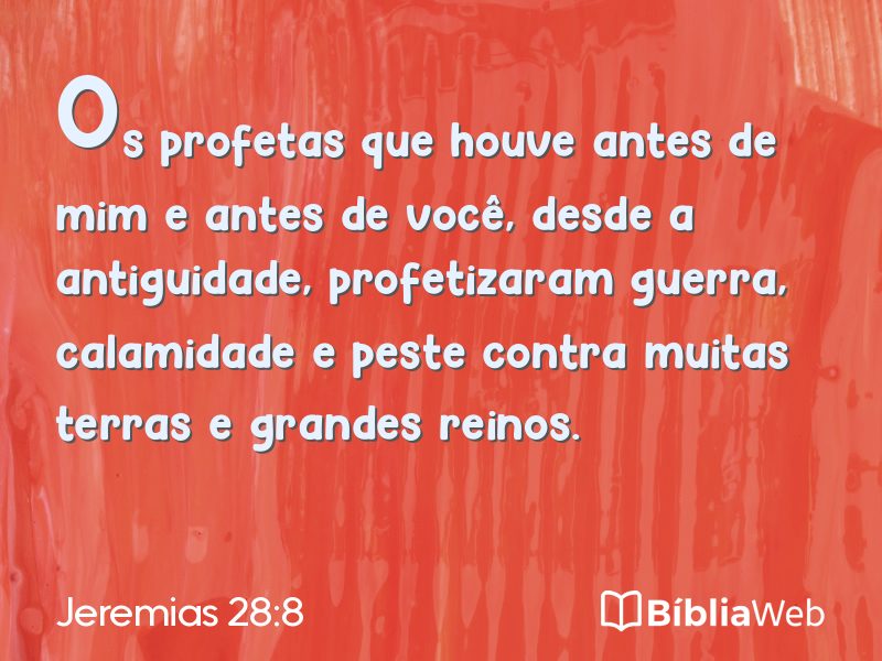 Jeremias 28:8 em imagem para compartilhar
