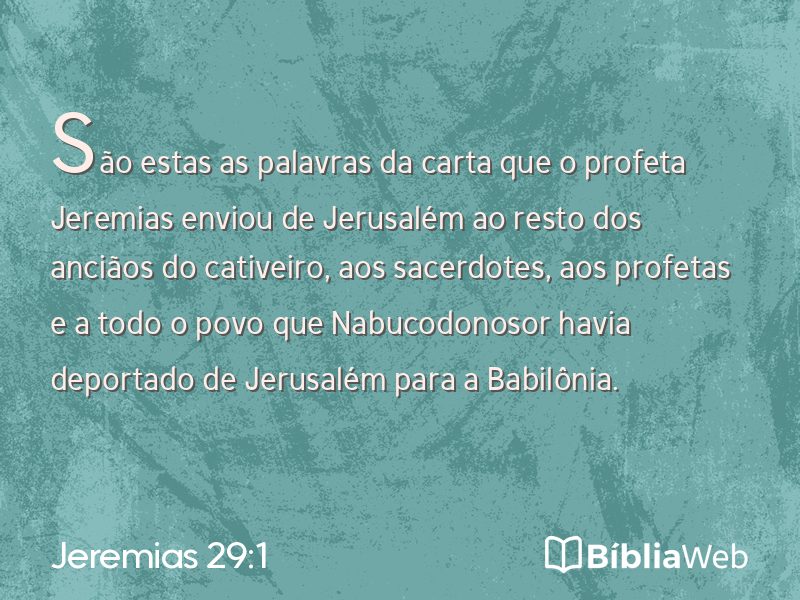 Jeremias 29:1 em imagem para compartilhar