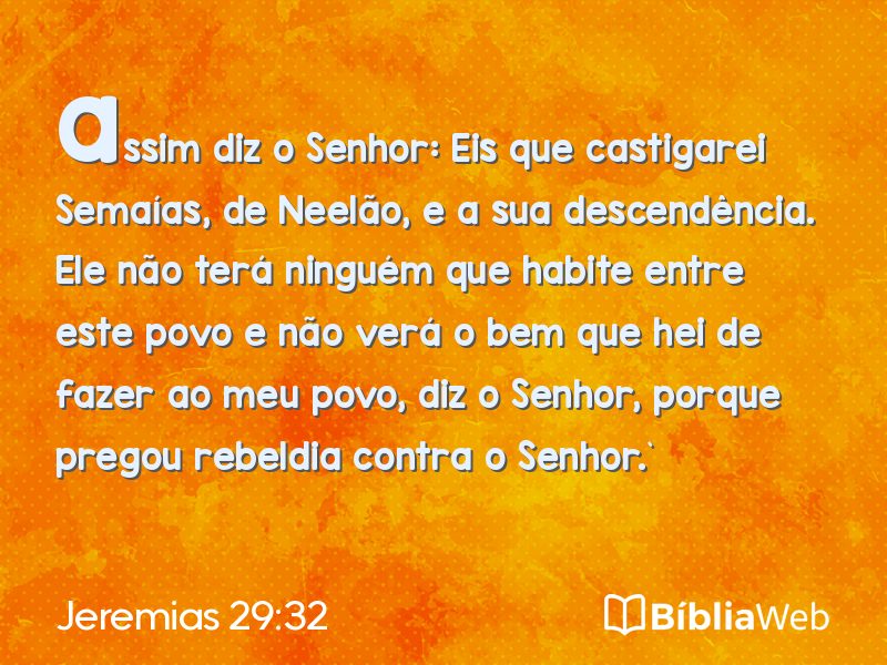 Jeremias 29:32 em imagem para compartilhar