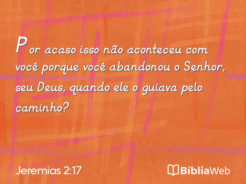 Jeremias 2:17 em imagem para compartilhar