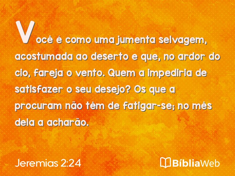 Jeremias 2:24 em imagem para compartilhar