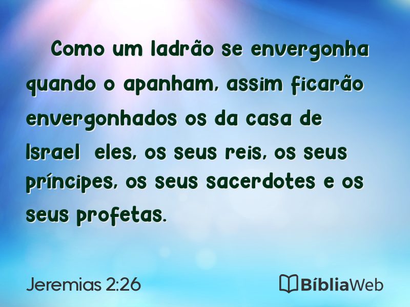 Jeremias 2:26 em imagem para compartilhar