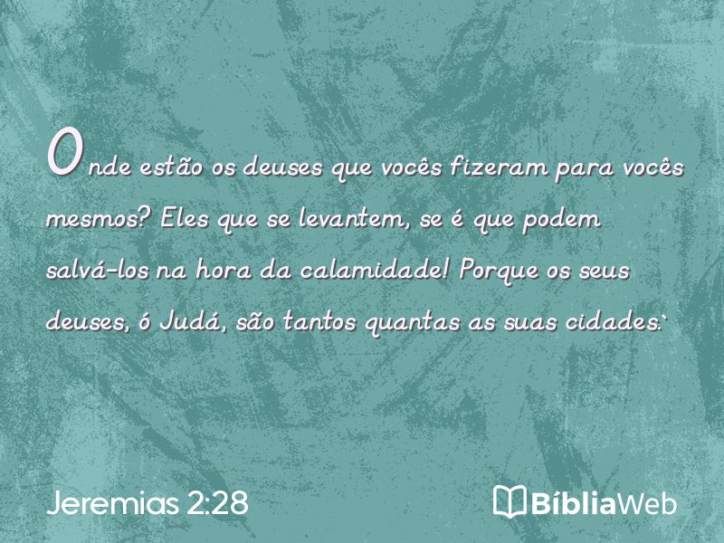 Jeremias 2:28 em imagem para compartilhar