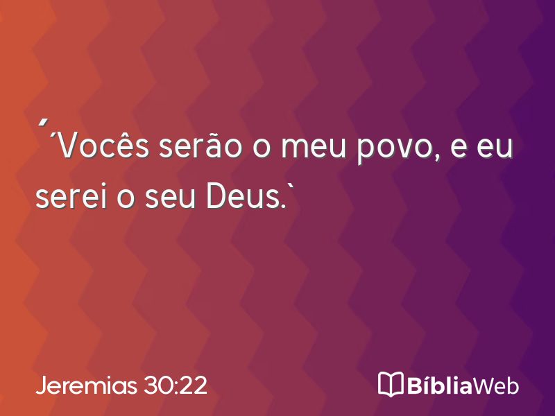 Jeremias 30:22 em imagem para compartilhar