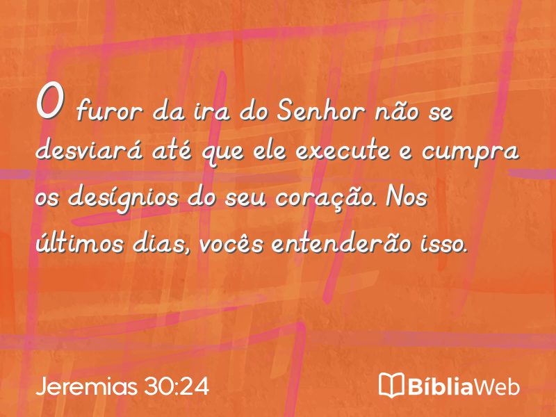 Jeremias 30:24 em imagem para compartilhar