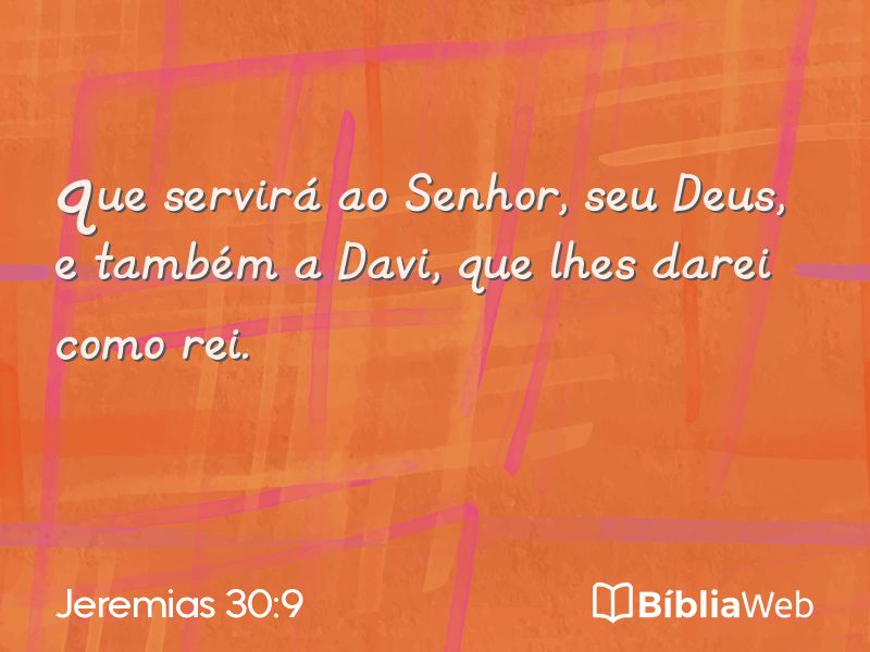 Jeremias 30:9 em imagem para compartilhar