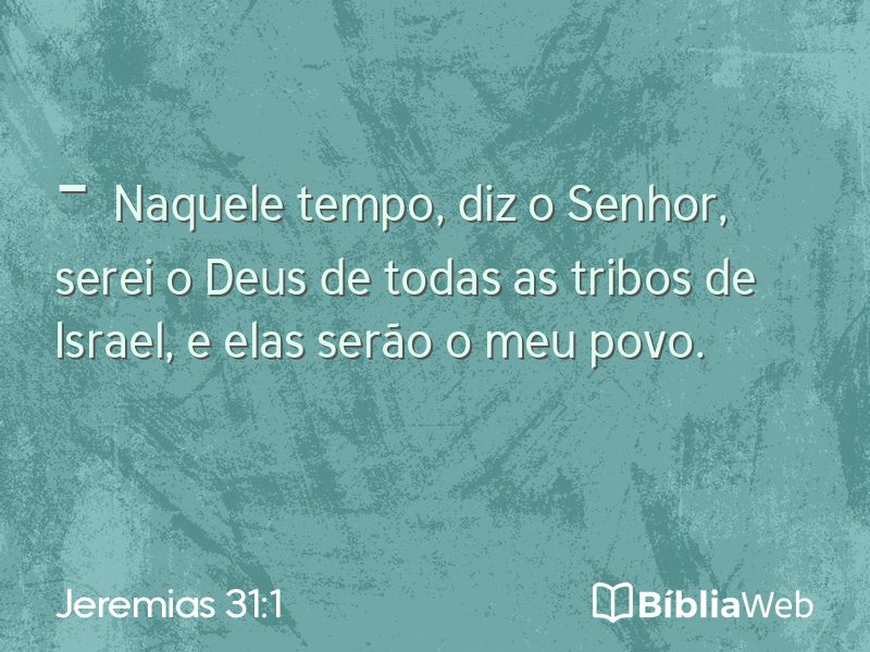Jeremias 31:1 em imagem para compartilhar