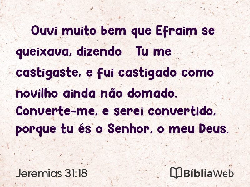 Jeremias 31:18 em imagem para compartilhar