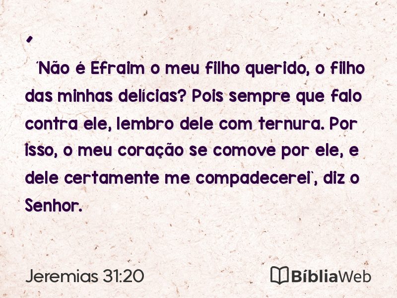 Jeremias 31:20 em imagem para compartilhar