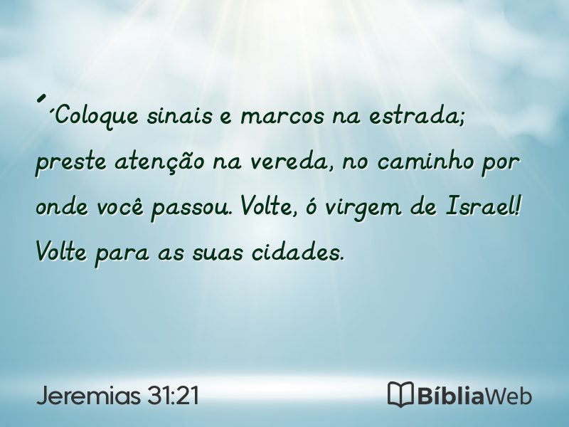 Jeremias 31:21 em imagem para compartilhar